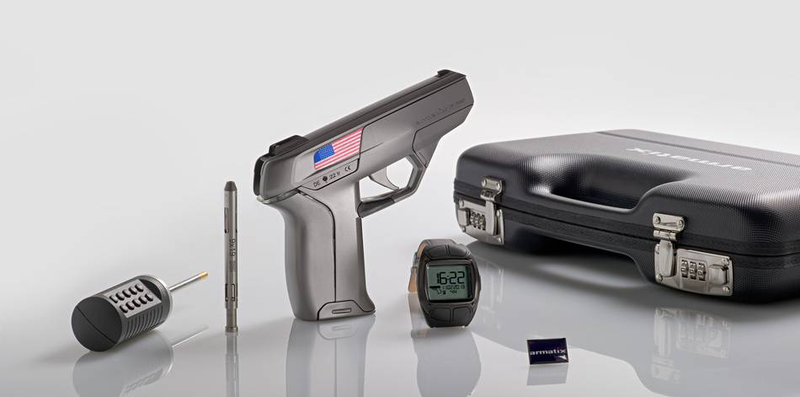 Illustration for article titled Will This Watch-Controlled Smart Pistol Really Make Owning a Gun Safer?